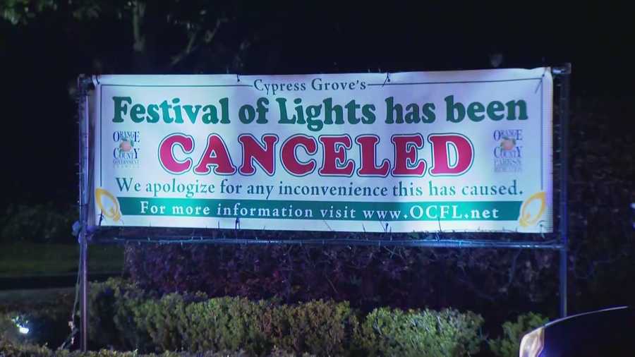 It's the time of year when Central Florida residents can usually get a dose of the holidays without even getting out of their cars. It's called the Festival of Lights -- but this year, it was canceled. Adrian Whitsett has details on why the show will not go on as planned.