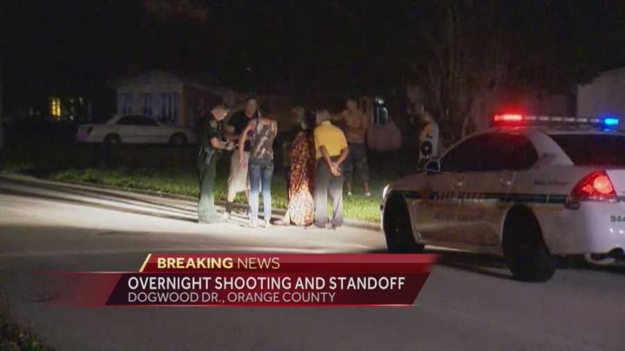 Six people are being questioned after a 26-year-old shooting victim showed up at the Florida Highway Patrol office overnight.