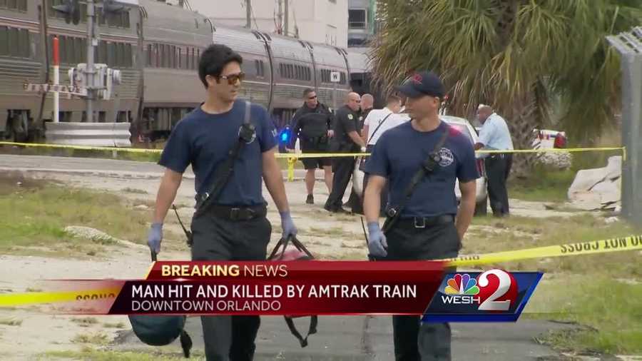 Pedestrian hit and killed by Amtrak train in Downtown Orlando