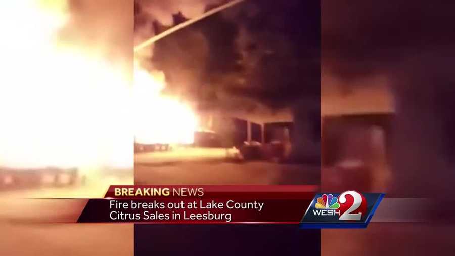 FIre breaks out at Lake County Citrus Sales