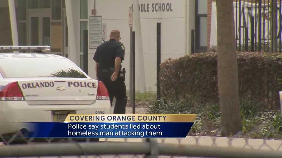 Two middle school students claim they were attacked by a homeless man as they walked to school, but police say that's a lie. Bob Kealing (@bobkealingwesh) explains.