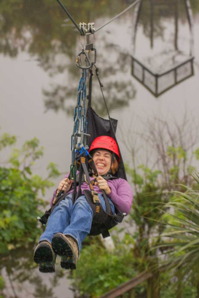 Ride Gator Gauntlet, the wheelchairaccessible zip line