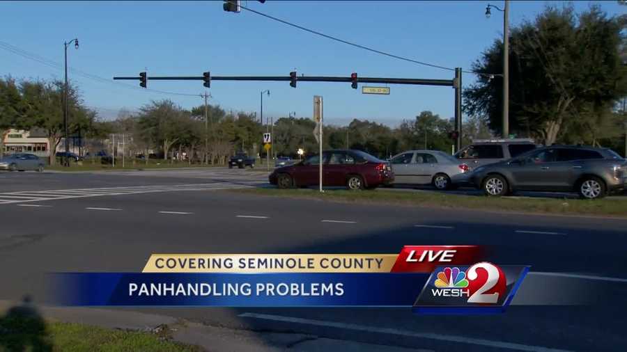 Seminole County deputies are keeping a watchful eye on what they're calling aggressive panhandling. Officials have seen an increase in arrests of people accused of violating the county's ordinance that prohibits aggressive soliciting. Dave McDaniel reports.