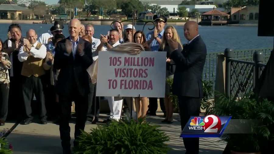 Last year was a record year for Florida tourism. More than 105 million tourists visited in 2015, according to Gov. Rick Scott.
