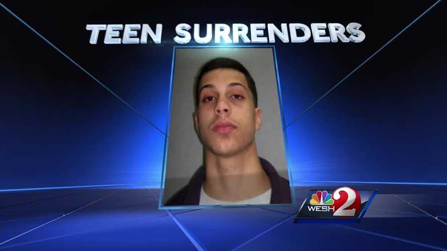 The 15-year-old accused of ramming a sheriff's deputy with a stolen vehicle last week has turned himself in.