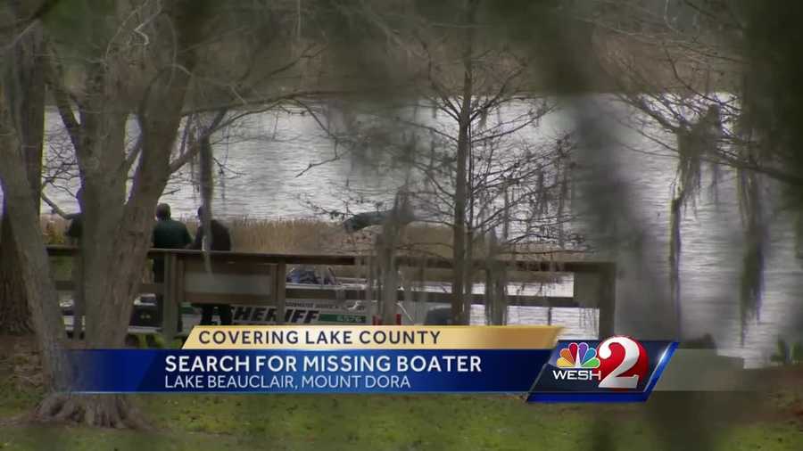 A search for a missing boater on Lake Beauclair, near Mount Dora resumed Thursday morning.