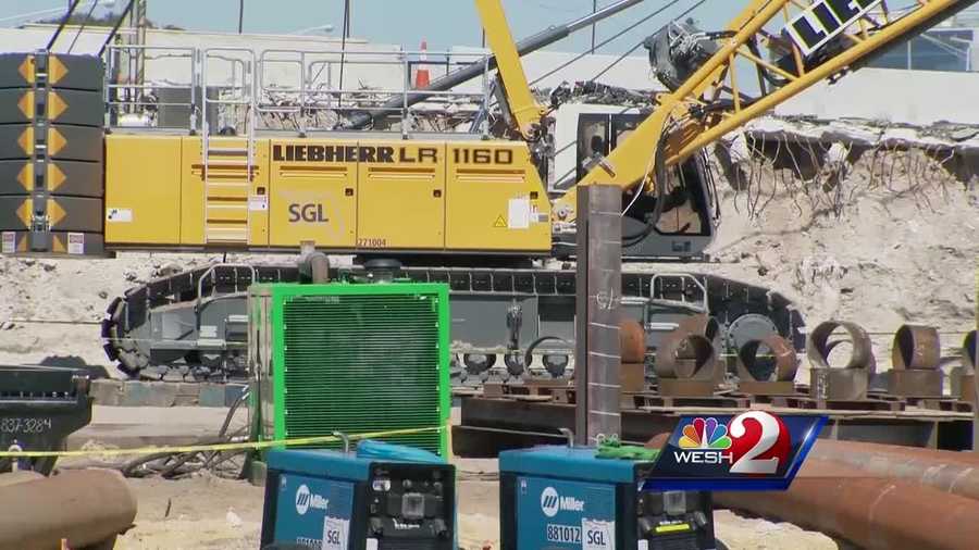 All work on the I-4 Ultimate project is on hold because of a worker's death at a construction site on Wednesday.