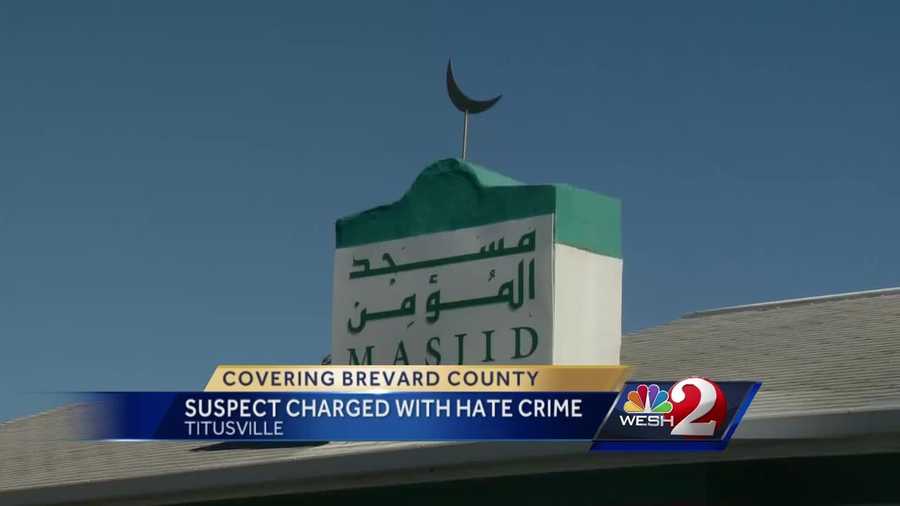 A man charged with vandalizing a Titusville mosque could spend life in prison after prosec decision to charge him with a hate crime.