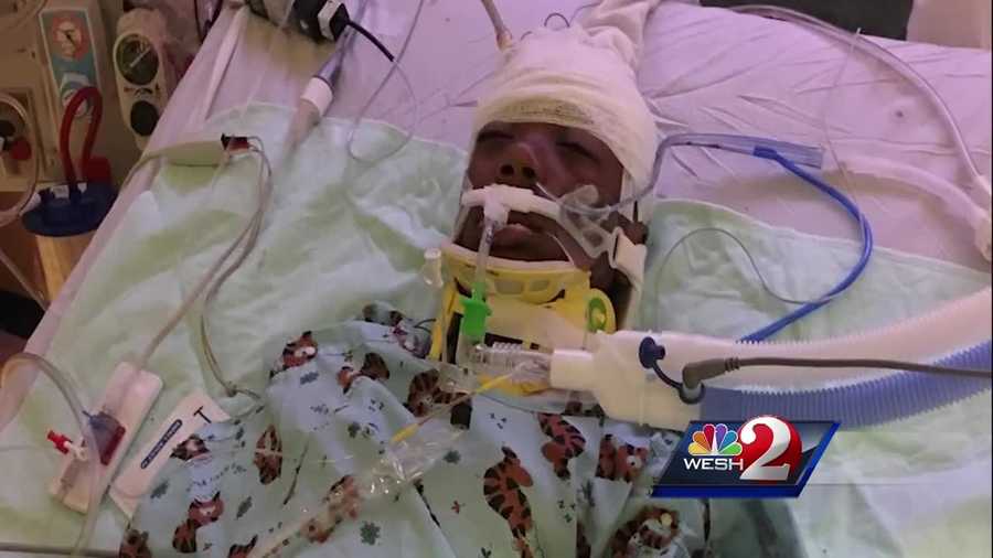 An 8-year-old boy remains hospitalized after falling into a canal in Orlando. The child's family and community are speaking out as the child fights for his life in a medically-induced coma. Adrian Whitsett reports.