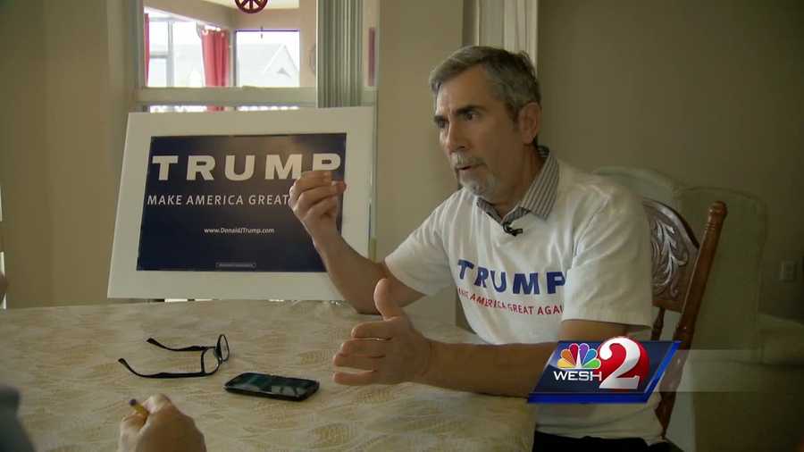 A Central Florida Donald Trump supporter says he was attacked by two men after he tried to stop them from yanking campaign signs out of the ground. WESH 2 News Reporter Greg Fox has the story.