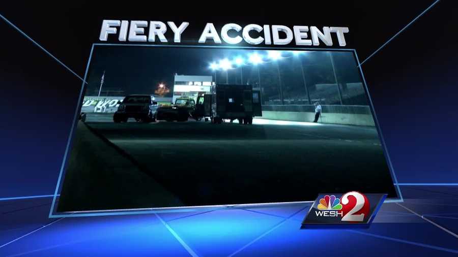 A man was burned after an accident at Orlando Speed World Dragway Thursday night. WESH 2 News has learned a medical chopper was requested, but never came. Bob Kealing @bobkealingwesh) found out why the victim had to be driven nearly 20 miles by ambulance instead.