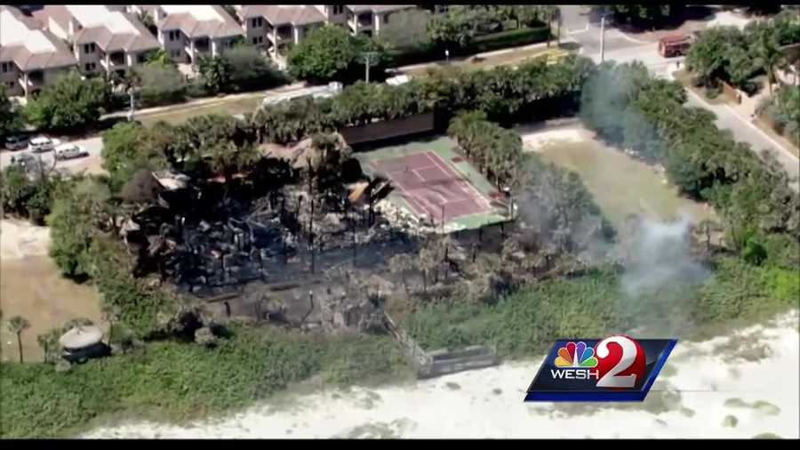 Cocoa Beach's fire chief says construction was going on at the former mansion once owned by USA Today founder Al Neuharth, and fire investigators will look into whether that played a role in the blaze that destroyed the 10,000-square-foot, oceanfront home. WESH 2 News Reporter Dan Billow has the story.