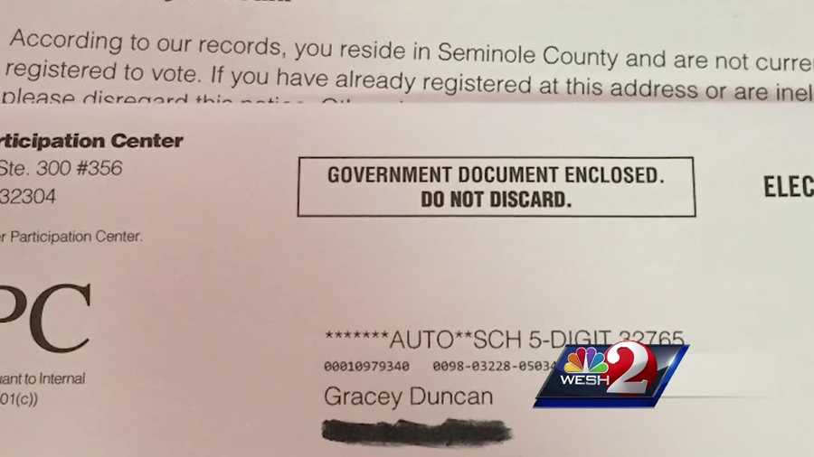 A local woman indicated a letter she received was suggesting that her feline should register to vote. Dave McDaniel (@WESHMcDaniel) has the story.