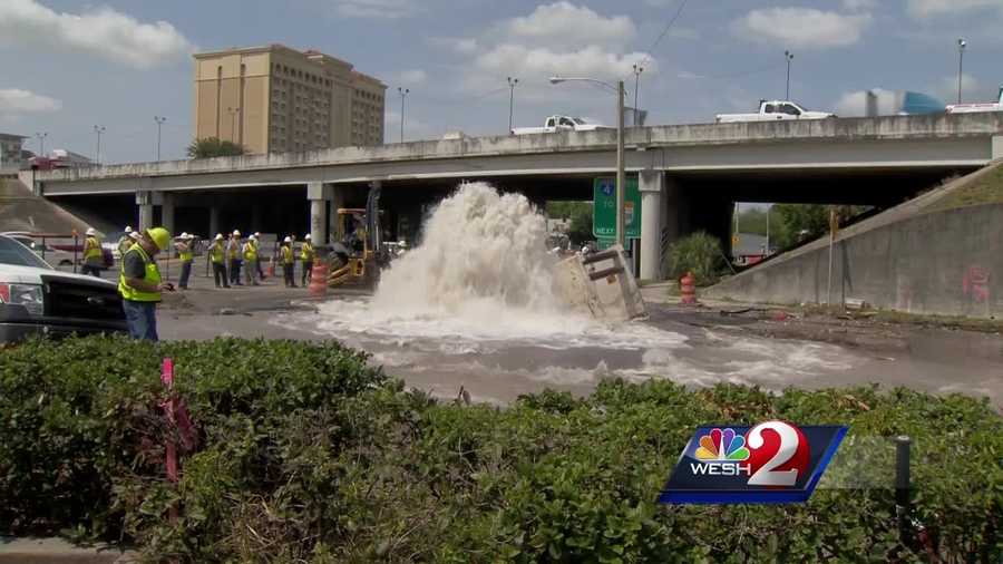 A massive water main break in downtown Orlando led to a boil water order for people in the immediate area, and fixing the pipe has proven to be even tougher than expected. Dave McDaniel (@WESHMcDaniel) has the story.