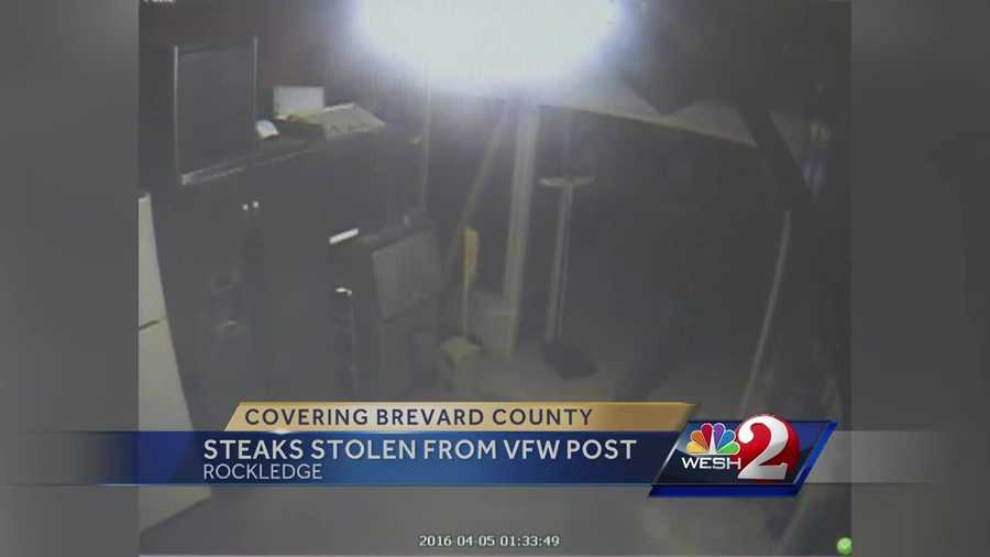 A dinner planned for local veterans was called off after a video showed thieves walking off with the main ingredient in the lodge's steak dinner fundraiser. Dan Billow (@DanBillowWESH) has the story.