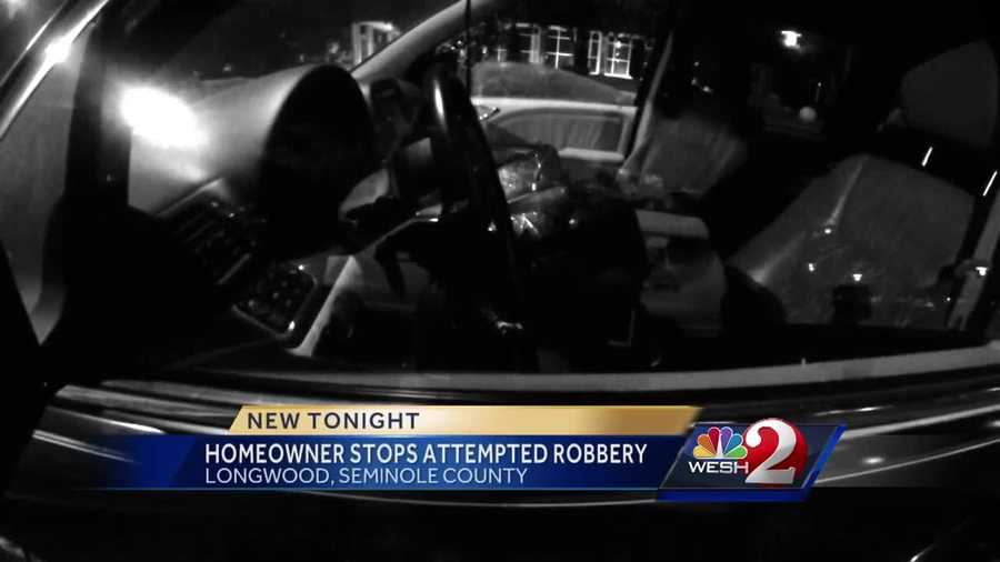 Deputies in Seminole County are looking for a man who tried to steal a car at gunpoint from a young man who was returning home to a quiet Longwood-area neighborhood. Matt Lupoli reports.