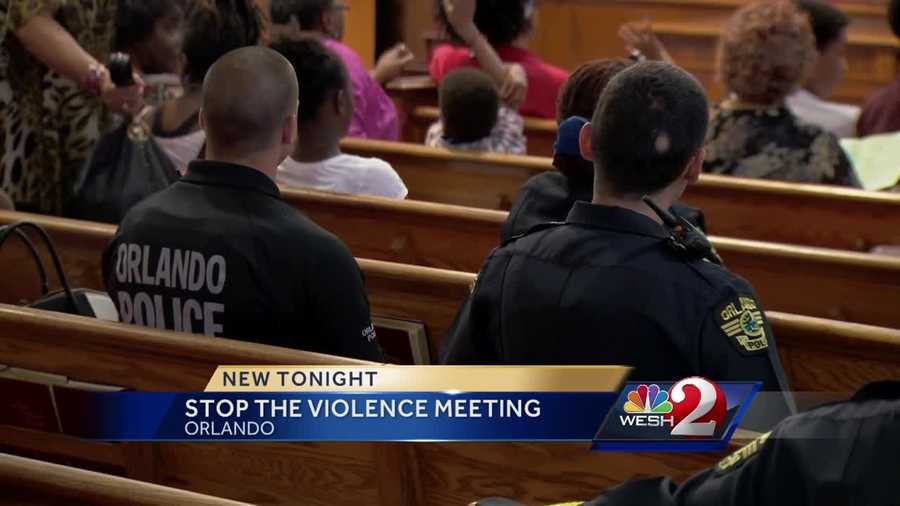 People in one Orlando neighborhood are saying it's time to stop the violence. In the wake of a number of deadly shootings in the city, many people filled a church to bring their concerns to local leaders. Matt Lupoli reports.