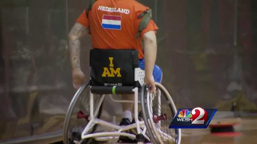 More than 500 soldiers from around the world are competing in Orlando this week at the Invictus Games, an Olympics-like competition for veterans who have survived injuries.