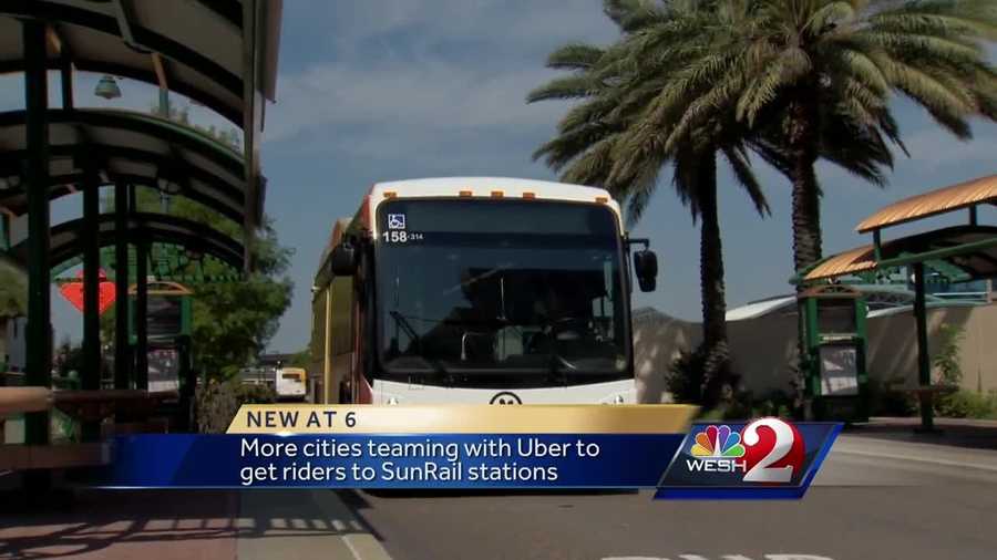 More local cities are ready to pick up part of the tab if you use Uber instead of your car to get to the train station. It's a move that's expected to help SunRail ridership, and will hopefully ease driver tension at the same time. Dave McDaniel reports.