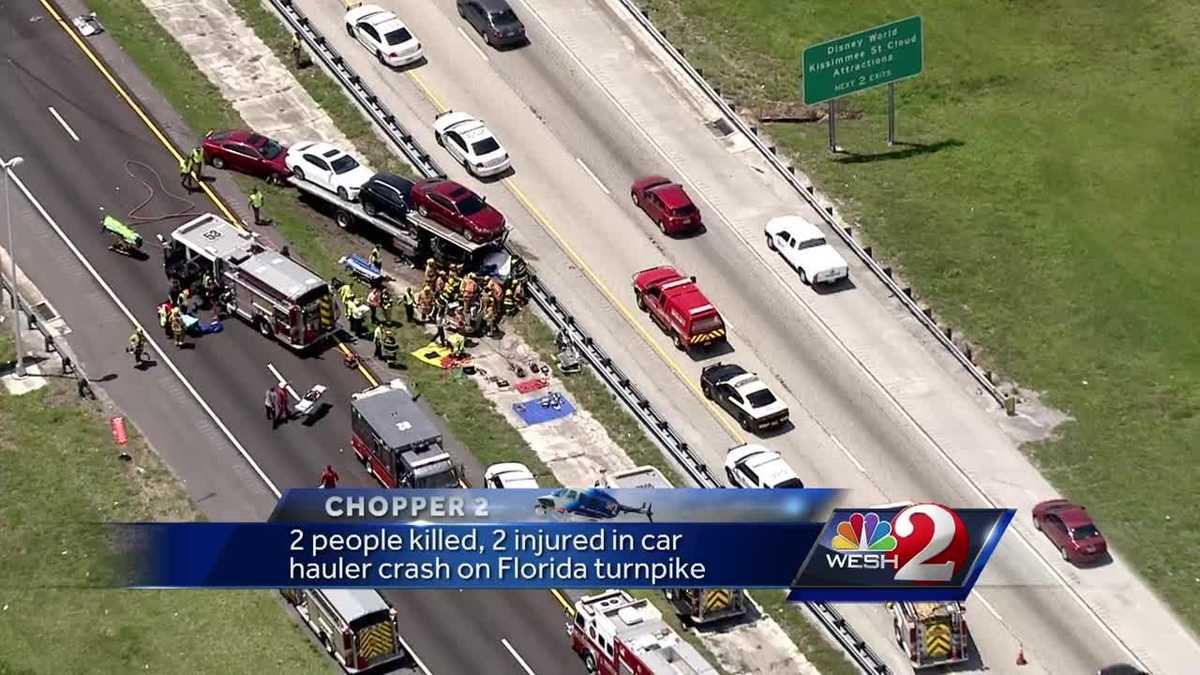 2 killed, 2 injured in crash on Florida's Turnpike