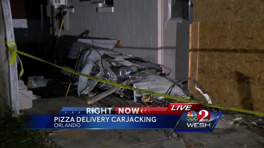 Police are still looking for the woman who carjacked a pizza delivery driver, then crashed into a house. The owner of that pizza shop is speaking out. Summer Knowles reports.