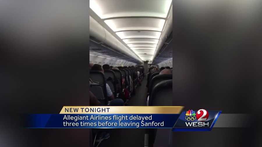An Allegiant Airlines flight landed in Charlotte several hours after it was supposed to Monday evening. The flight was supposed to leave Sanford Monday morning, but was delayed three times before it took off. Chris Hush has the story.