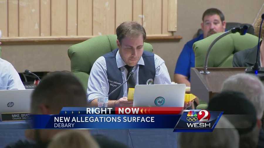 DeBary city council has still not decided whether their mayor is in or out. They spent Wednesday night debating whether to remove Clint Johnson following an ethics investigation into his actions. Chris Hush reports.