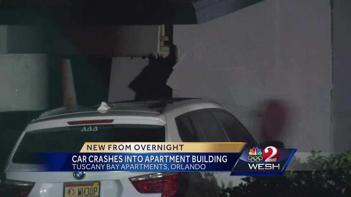 SUV crashes into Orlando apartment building