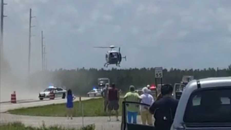 Construction worker injured in fall into hot asphalt