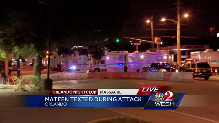 Omar Mateen, the man who murdered 49 people and injured 53 more at Pulse, was texting his wife during the shooting rampage, officials said Thursday. Summer Knowles has the latest update.
