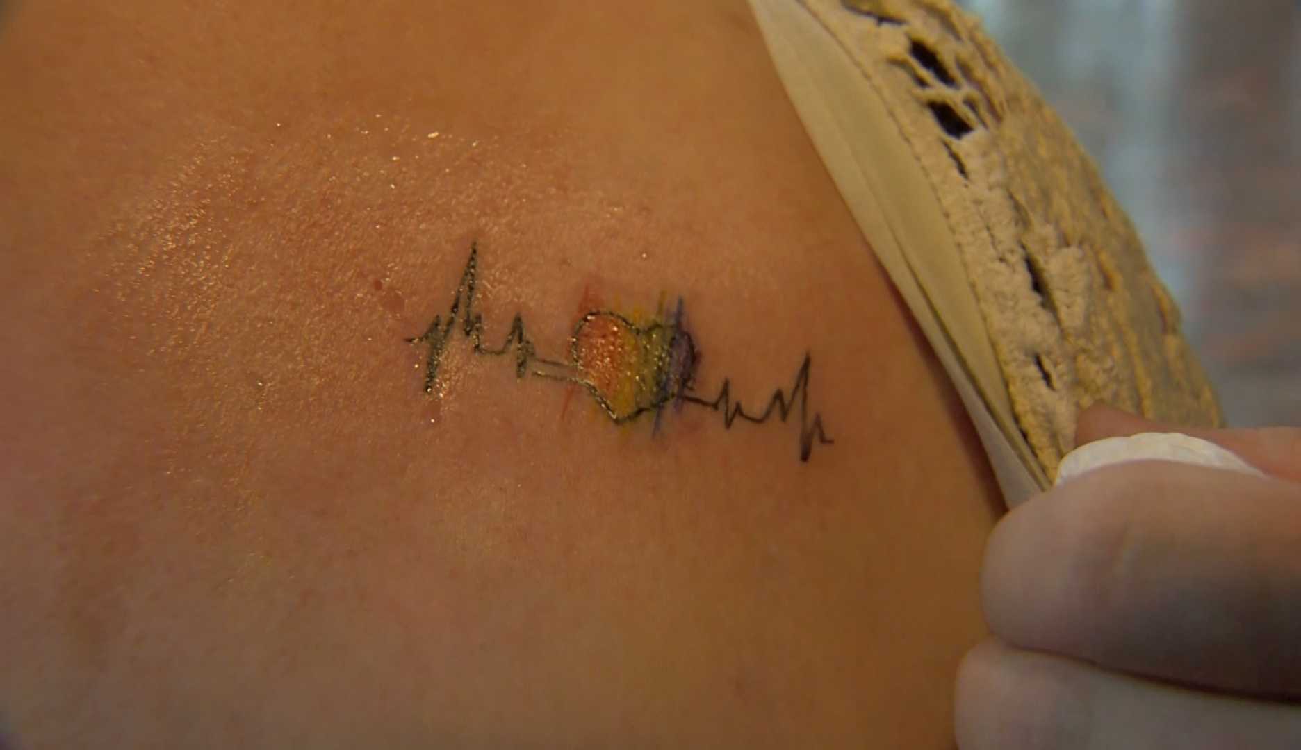 Tattoo uploaded by Miranda van der Vliet-Ooms • daddy's last heartbeat •  Tattoodo