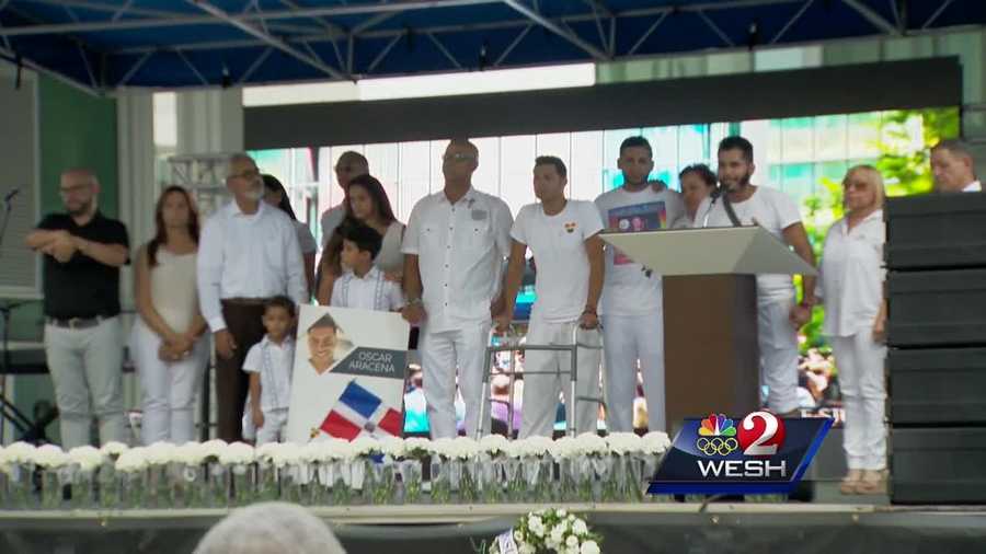 Another outpouring of emotion came Friday night for the victims of the Pulse nightclub massacre as downtown Orlando was once again filled for a vigil in their honor. Matt Lupoli reports.