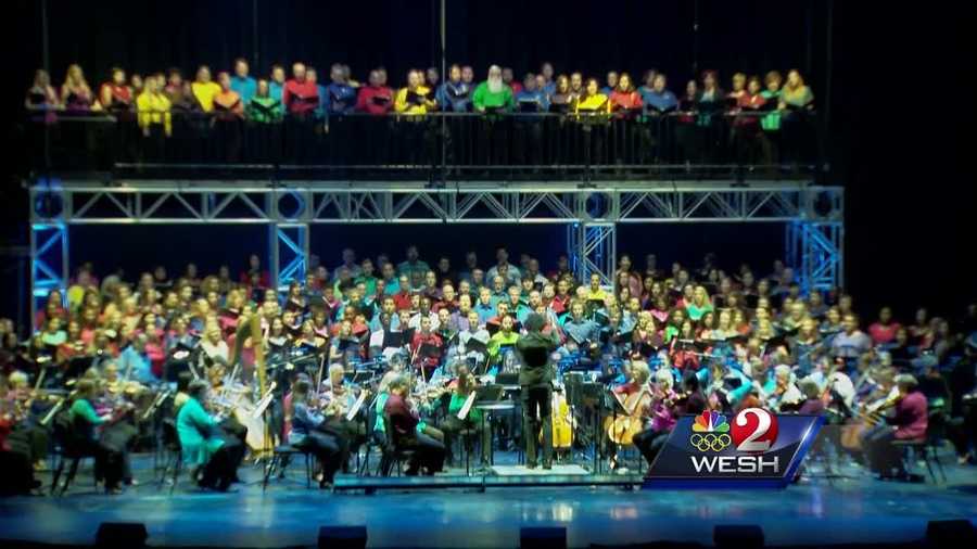 More than 60 art groups helped pay tribute to victims of the Pulse massacre, as well as 'The Voice' singer Christina Grimmie who was killed in Orlando. The memorial event took place at the Dr. Phillips Center, which has become a sea of tributes. Chris Hush reports.