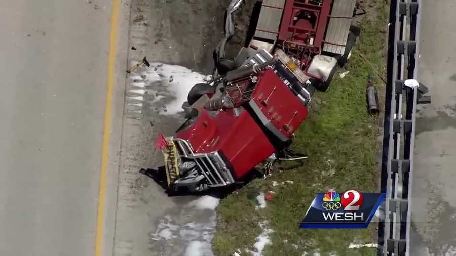 A deadly crash stops traffic for hours Thursday on I-95 near Palm Bay. Matt Grant reports.