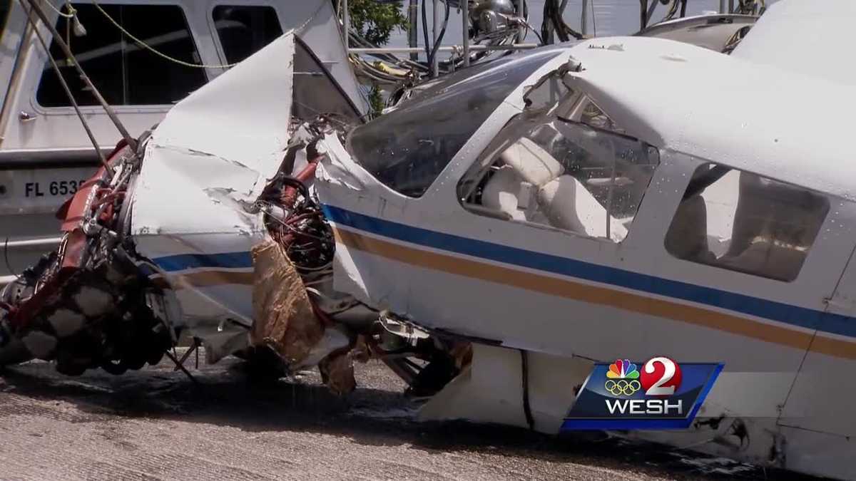 Plane towed to shore after crash in Windermere lake