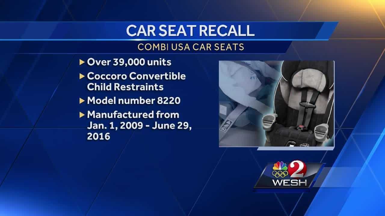 Combi recalls child car seats for risk of chest injuries