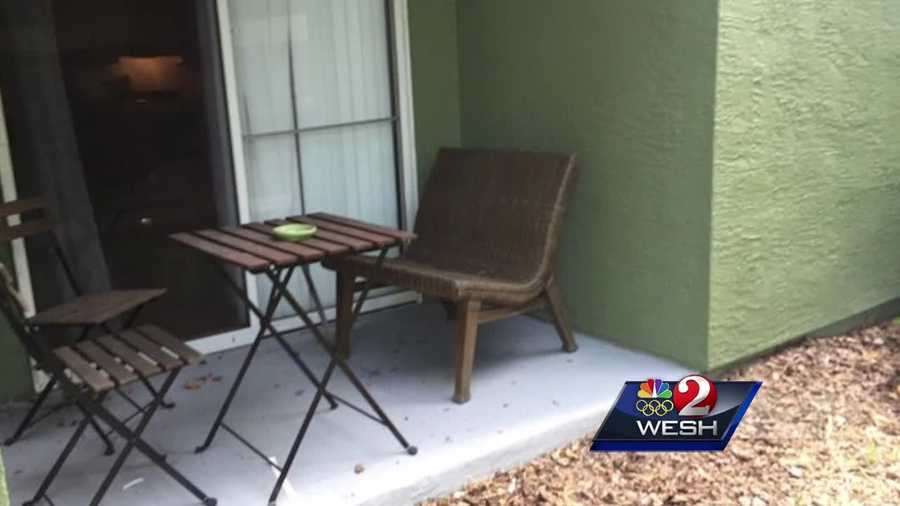 An hours-old baby was found abandoned on the back porch of an Orange County apartment.