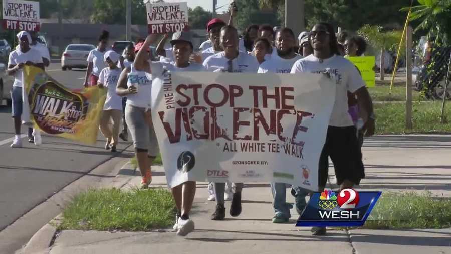 Two Orlando neighborhoods take a stand to put an end to gun violence in their communities.