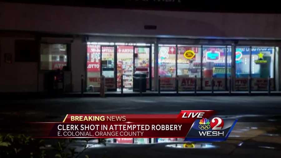 Store clerk shot during armed robbery in Orlando, officials say