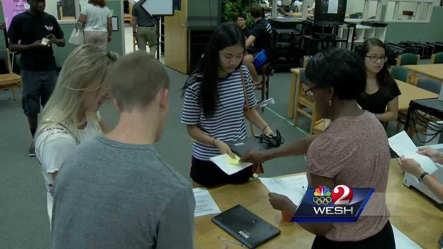 Orange County is handing out new laptops to students this week. All local high schools will receive devices along with six middle schools and seven elementary schools.