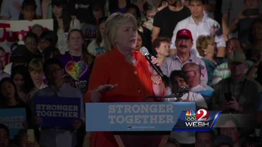 Seddique Mateen, the father of the gunman who killed 49 people at the Pulse nightclub, appeared at the Hillary Clinton rally in Kissimmee.