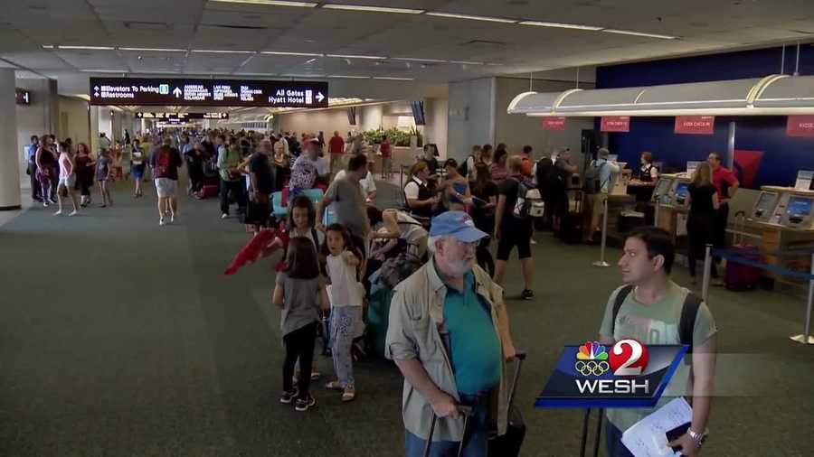 It was day two of Delta’s computer woes, day two of canceled or delayed flights, long faces and long lines at Orland International Airport. Michelle Meredith reports.