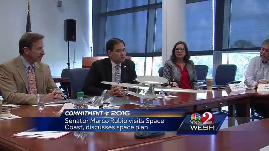 Florida Senator Marco Rubio paid a visit to the Space Coast on Friday.He put a high priority on the military use of space. Dan Billow reports.