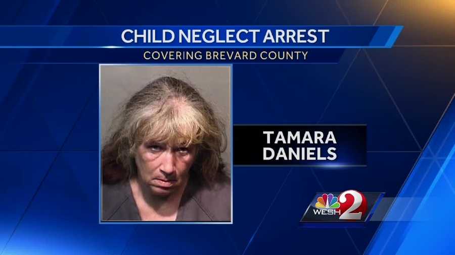 A mother is in jail and her two children are living with relatives after detectives noticed a smell of dog urine and feces before entering the Cocoa home. Gail Paschall-Brown reports.