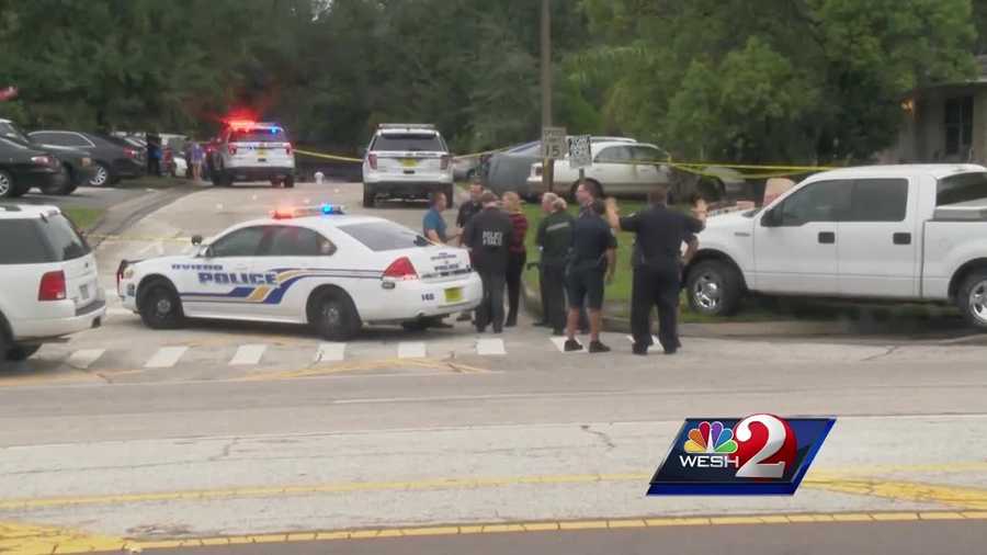 An Oviedo police officer shot a man who investigators say drove a car toward officers on Thursday. Michelle Meredith reports.