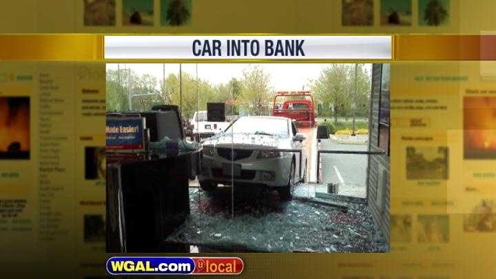 Car crashes into York County bank