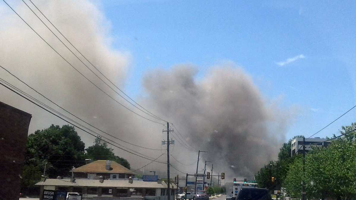 Photos: Fire destroys motorcycle shop in Columbia