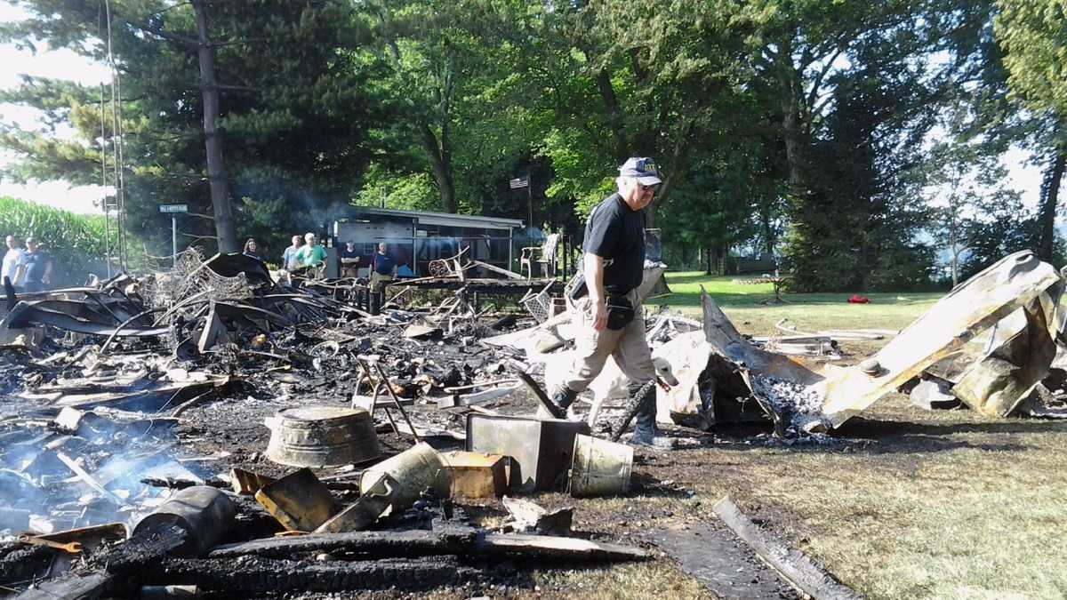 Fire destroys home on island in Susquehanna River