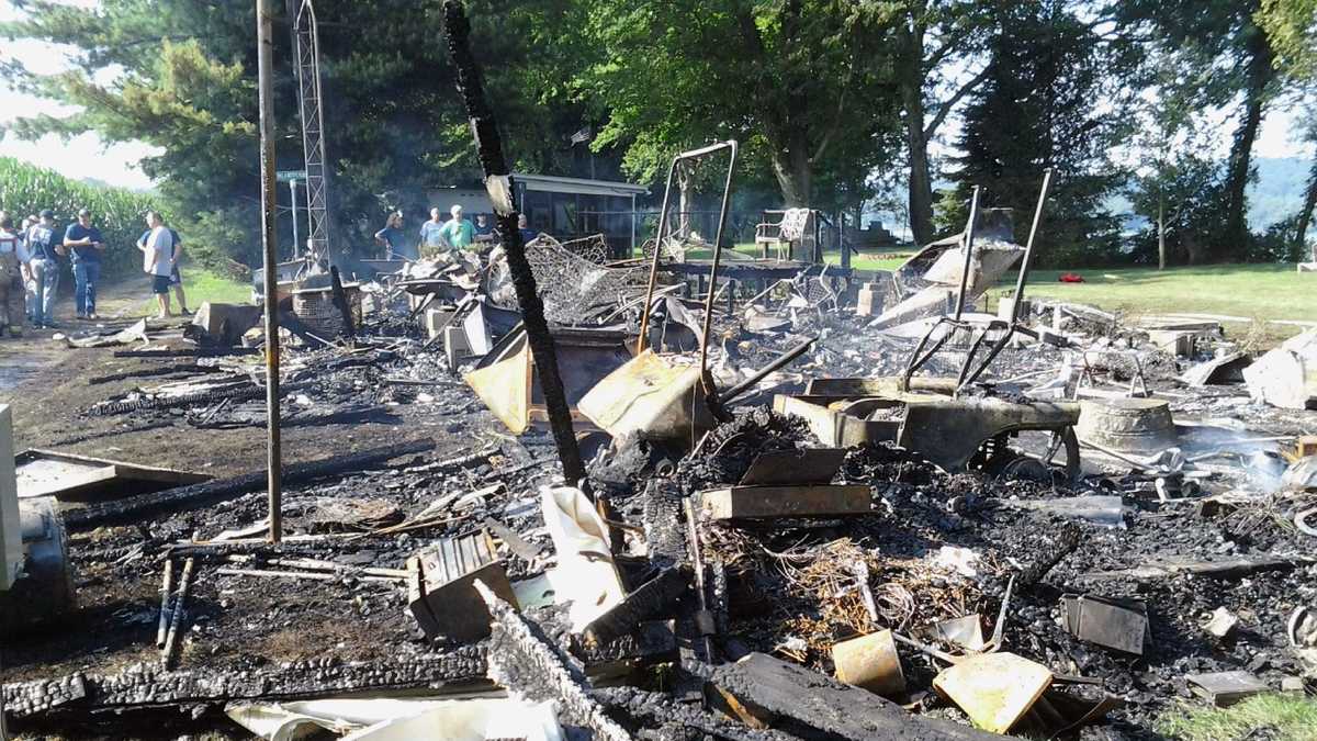Fire destroys home on island in Susquehanna River