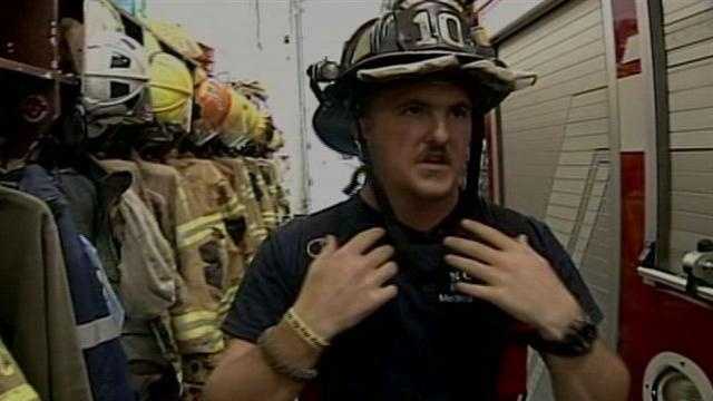 Adam Smith talks about being injured in a Cumberland County fire.